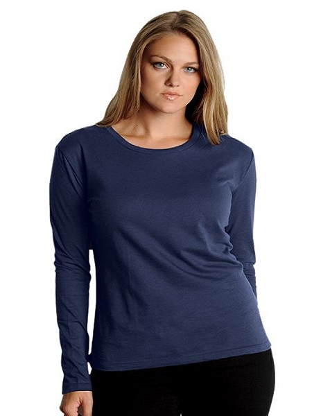 Womens long Sleeve Round Neck thermal T shirt