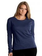 Womens long Sleeve Round Neck thermal T shirt