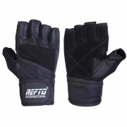 Refto Training men fitness gloves in black