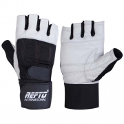 303 padded fingerless gym gloves with